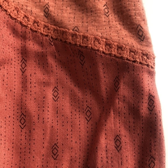 Lucky Brand Pink/Peach Flowy Embroidered Top, Size Large - Picture 8 of 12